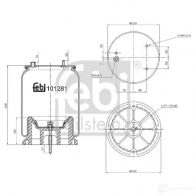 Пневмоподушка FEBI BILSTEIN 1212890727 4054224012819 747SK II 101281 - Изображение 2