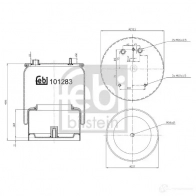 Пневмоподушка FEBI BILSTEIN 101283 4054224012833 L0 ETXW 1212890735 - Изображение 2