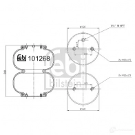 Пневмоподушка FEBI BILSTEIN 101268 Y3QG 4 4054224012680 1212890615 - Изображение 2