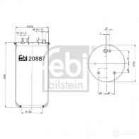 Пневмоподушка FEBI BILSTEIN 8U H5G 20887 4027816208877 1069573