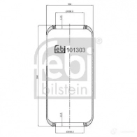 Пневмоподушка FEBI BILSTEIN 101303 TVS2HQ A 4054224013038 1212890803 - Изображение 2