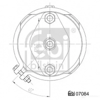 Тормозная пневматическая камера FEBI BILSTEIN 4027816070849 07084 MM7NH JA 1059642 - Изображение 2