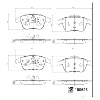 Тормозные колодки дисковые, комплект FEBI BILSTEIN 0 GPGIC8 Peugeot RCZ 180626