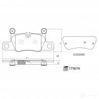 Тормозные колодки дисковые, комплект FEBI BILSTEIN POP 3Z0 175674 1437400581 - Изображение 2