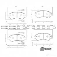 Тормозные колодки дисковые, комплект FEBI BILSTEIN Q RR3D 180899 Citroen Jumper 3 (290) Кабина с шасси 2.0 BlueHDi 130 4x4 130 л.с. 2016 – 2025