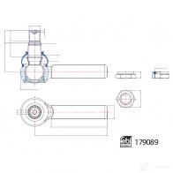 Рулевой наконечник FEBI BILSTEIN 1439875175 0P C7UMI 179089 - Изображение 3