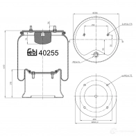 Пневмоподушка FEBI BILSTEIN 4027816402558 1086523 XCF3MF L 40255