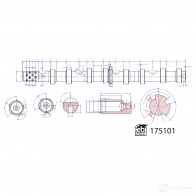 Распредвал FEBI BILSTEIN 1437388251 175101 Z5 UKC - Изображение 3