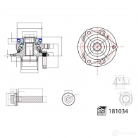 Подшипник ступицы колеса FEBI BILSTEIN Y1 74LJ7 181034 Opel Astra (K) 5 Универсал 1.0 Turbo (35) 105 л.с. 2015 – 2025