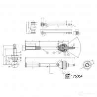 Поперечная рулевая тяга FEBI BILSTEIN H5TO5 47 176064 1438003453 - Изображение 3