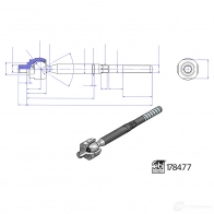 Рулевая тяга FEBI BILSTEIN 1D LG78W 1439880988 178477 - Изображение 2