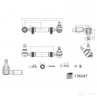 Поперечная рулевая тяга FEBI BILSTEIN YGOQJ H 176547 1439881042
