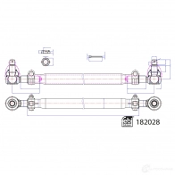 Поперечная рулевая тяга FEBI BILSTEIN 1439881046 GWH PETH 182028