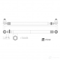 Поперечная рулевая тяга FEBI BILSTEIN 175161 1439141867 8M WDCDY - Изображение 2