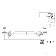 Поперечная рулевая тяга FEBI BILSTEIN BQ 4XEBA 181432 1439881054
