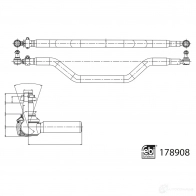 Поперечная рулевая тяга FEBI BILSTEIN 1439881068 178908 Q N1NQ - Изображение 2