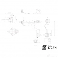 Рычаг подвески FEBI BILSTEIN 7A 783A 1439881220 179214 - Изображение 2