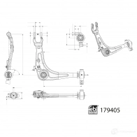 Рычаг подвески FEBI BILSTEIN 1439881362 ZUWU C 179405 - Изображение 2
