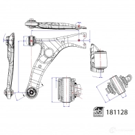 Рычаг подвески FEBI BILSTEIN Toyota RAV4 (XA20) 2 Кроссовер 2.0 D 4WD (CLA20. CLA21) 116 л.с. 2001 – 2005 L9 OA7 181128