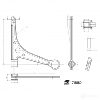 Рычаг подвески FEBI BILSTEIN LD 0O3VI 1439319332 176880 - Изображение 2