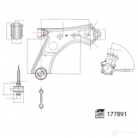 Рычаг подвески FEBI BILSTEIN 1439881546 86 7CF 177891 - Изображение 2