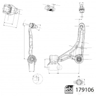 Рычаг подвески FEBI BILSTEIN 179106 NFC M8 1439881568 - Изображение 2