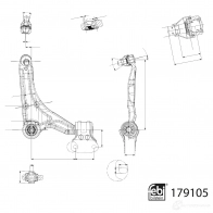 Рычаг подвески FEBI BILSTEIN 1439881580 179105 HZJ8 0ZD - Изображение 2