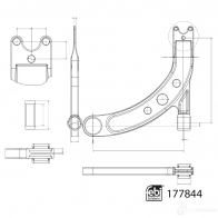 Рычаг подвески FEBI BILSTEIN TLSQ X 177844 1439319360 - Изображение 2