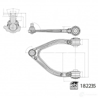 Рычаг подвески FEBI BILSTEIN PWPUJC 2 Mercedes S-Class (C217) 4 Купе 182235