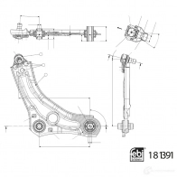 Рычаг подвески FEBI BILSTEIN 1439881638 181391 S7 82LE - Изображение 2