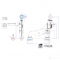 Рычаг подвески FEBI BILSTEIN RTG9 D5 1439881659 179228 - Изображение 3