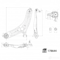 Рычаг подвески FEBI BILSTEIN 1439881678 Q9JV L7L 178644 - Изображение 2