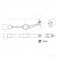 Рычаг подвески FEBI BILSTEIN 175625 1437438169 T58X G6R - Изображение 3