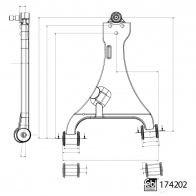 Рычаг подвески FEBI BILSTEIN XK JESU 1437437811 174202 - Изображение 2