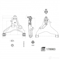 Рычаг подвески FEBI BILSTEIN 178983 KBWEL O 1439881750 - Изображение 3