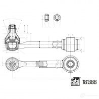 Рычаг подвески FEBI BILSTEIN Toyota RAV4 (XA40) 4 Кроссовер 2.5 4WD 178 л.с. 2012 – наст. время 181388 A4 D5GWU