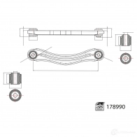 Рычаг подвески FEBI BILSTEIN 1XW7 52 178990 1439881965 - Изображение 3