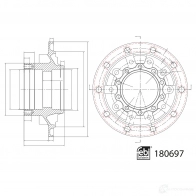 Ступица колеса FEBI BILSTEIN 180697 1439884916 RPUFR 8
