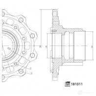 Ступица колеса FEBI BILSTEIN 181011 1439884932 Z9N9 DDN