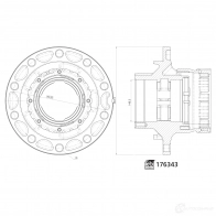 Ступица колеса FEBI BILSTEIN 1439566233 176343 6Q8 EUFN