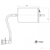 Топливный фильтр FEBI BILSTEIN UESV TM6 1437396128 175003 - Изображение 3