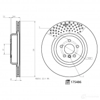 Тормозной диск FEBI BILSTEIN 175486 1437385921 O 1MZXK - Изображение 3