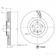 Тормозной диск FEBI BILSTEIN Bmw 2 (F44) Gran Coupe DCK03E X 179496