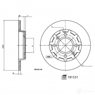 Тормозной диск FEBI BILSTEIN QY10 A Peugeot 181531