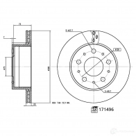 Тормозной диск FEBI BILSTEIN OJ9M SC7 1437391586 171496 - Изображение 3