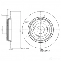 Тормозной диск FEBI BILSTEIN 179063 U5Q 777 1439885942