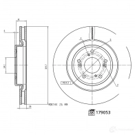 Тормозной диск FEBI BILSTEIN Honda CR-V 5 (RW, RT) Кроссовер 2.0 e CVT Hybrid (RT5) 145 л.с. 2018 – 2025 179053 4CYDF JV