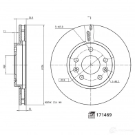 Тормозной диск FEBI BILSTEIN 171469 KFT1Z UL 1437390534 - Изображение 3