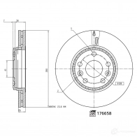 Тормозной диск FEBI BILSTEIN 1437962337 5K56 G 176658 - Изображение 3