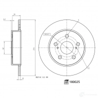 Тормозной диск FEBI BILSTEIN HFC6 3D Toyota Corolla (E210) 12 Хэтчбек 180025